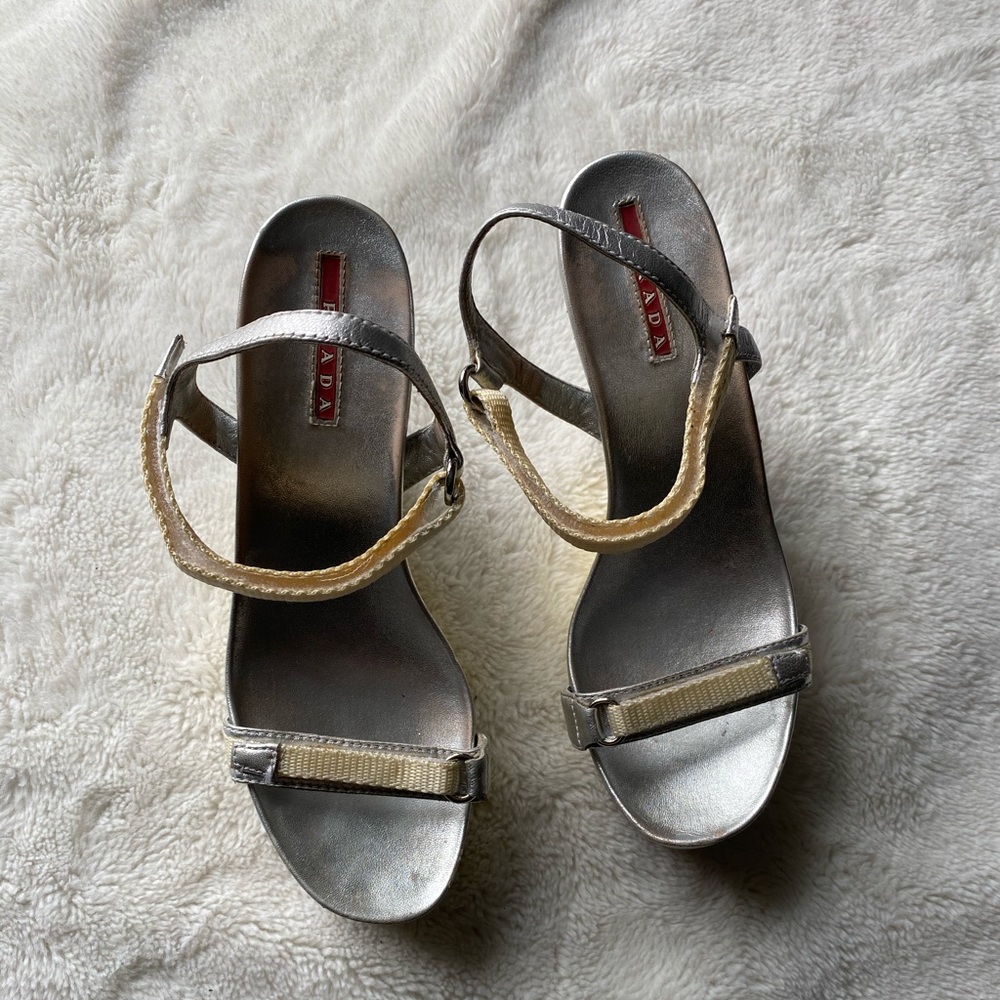 Prada wedge sandals